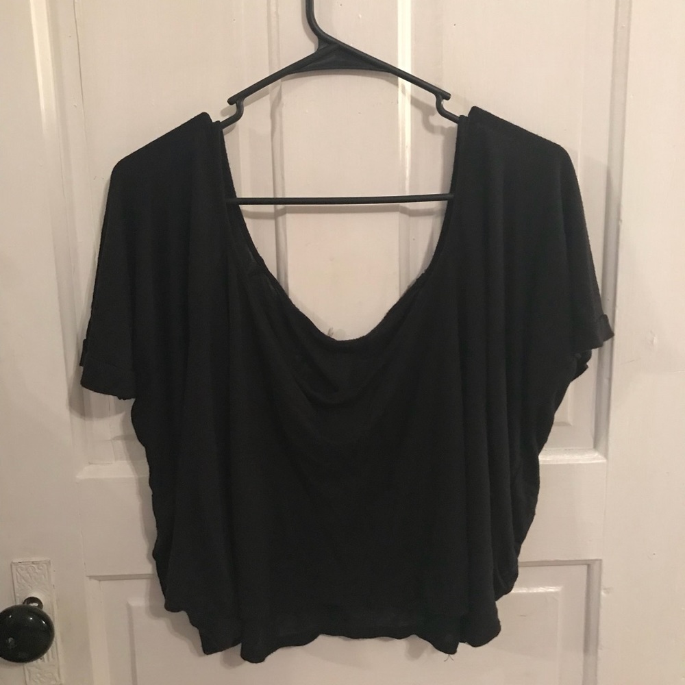 Black crop top